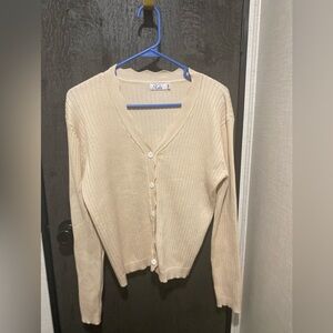 Love this Xuba XXL scalloped cardigan.